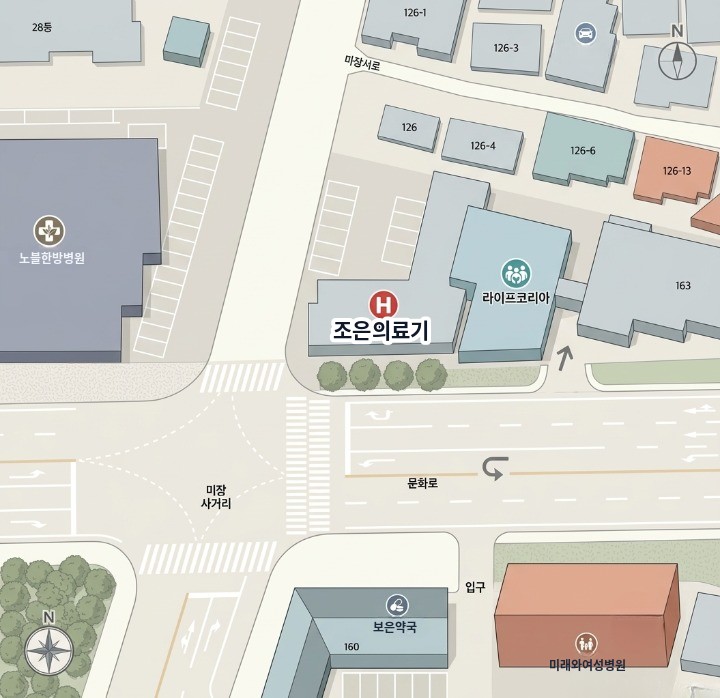 군산조은의료기 위치 약도